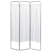 OMNIMED 3 Section Economy Privacy Screen with Vinyl Panels, White 153093-10